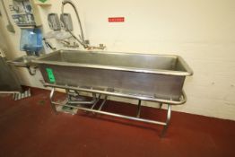 Aprox. 75" L x 21" W x 17" Deep Jet Spray S/S Wash Trough (Does Not Include Pump) (Line #16 North)