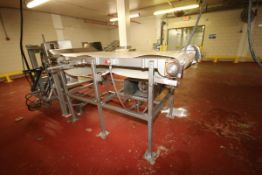 Aprox. 7 ft. 8" L x 42" W Belt S/S Conveyor with Drive (North Grinder)
