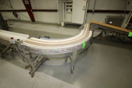 Aprox. 11 ft. L x 12" W Designer Systems J Configuration Outfeed Product Belt Conveyor with Intralox