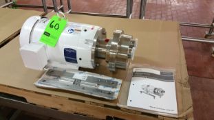 New SPX/WCB 10 hp Centrifugal Pump, Model 200LR Self-Priming with 316L Head, 2-1/2" Clamp Type S/S