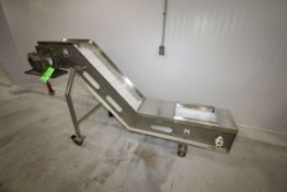 Marchant Schmidt Aprox. 8 ft. 6" L x 12" W Z-Configuration S/S Incline Portable Conveyor, ID #7263-