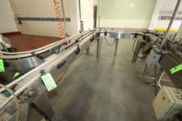 (2) Sections Aprox. 13 ft. L and 5 ft. 8" L Garvey U-Configuration S/S Outfeed Product Conveyor with