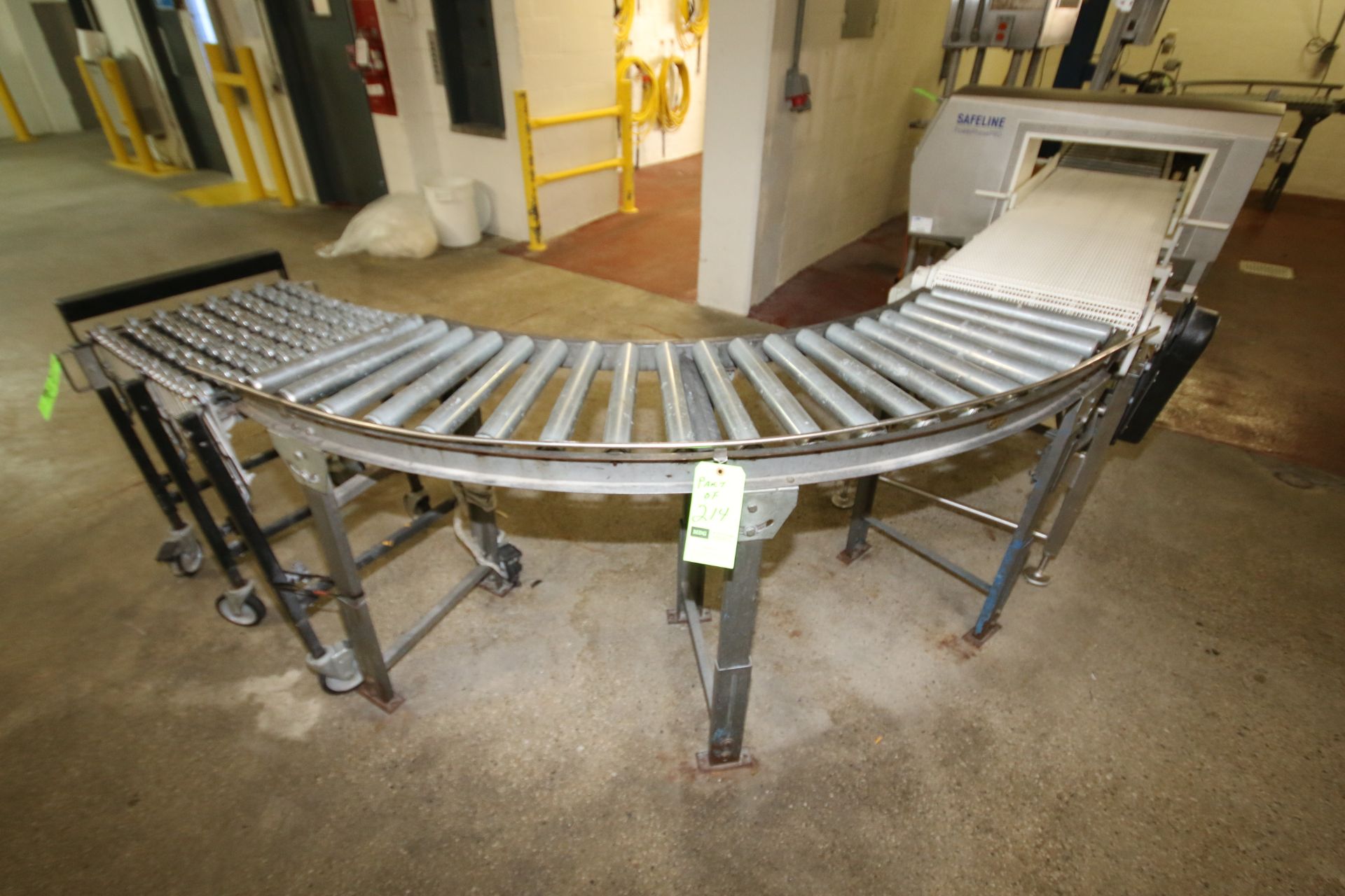 (6) Pc. - Skate Conveyor Sections - 10" W to 16" W  including Straight Sections, Bends and Stand (40 - Image 2 of 4