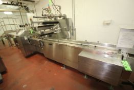 Campbells Sasib Horizontal Wrapper, Model WS-20II LH, S/N 4660-3027-LH with Infeed Stacker, Indramat