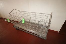 Aprox. 30" W x 68" L x 28" Deep S/S Portable COP Cages (Located 4th Floor Cooler 4)