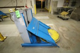 2010 Bishamon 2,500 lb. EZ Off Lifter/Pallet Loader with 40" Rotary Table and Ramp (Line #34)