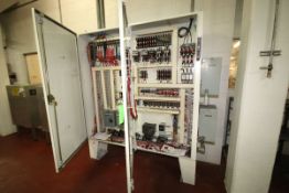 Line #16 North and South 2-Door Control Panel with Allen Bradley 5/15 PLC Controls, VFD's, Size 0