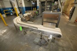 Aprox. 13 ft. L x 12" W Designer Systems J Configuration Outfeed Product Belt Conveyor with Intralox