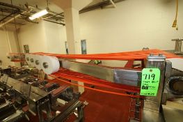 Eagle Belt 8-Station Conveyor, Aprox. 17 ft. L x 32" W with S/S Teflon Rollers (Line #24)