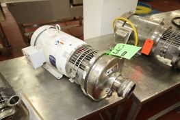 WCB 7-1/2 hp Centrifugal Pump, Model C328 with 3" x 2" Threaded and Clamp Type S/S Head and Baldor