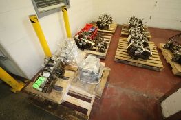 IWS Casting Table Wrapper Knife Holders on (6) Pallets (Made Out of Brass and Stainless)