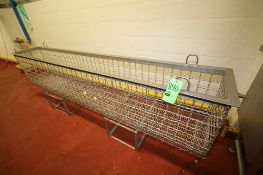 Aprox. 10 ft. L x 18" W x 24" Deep S/S Parts Washing Cage