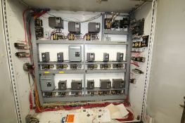Line #24 IWS Wrapper and Stacker Control Panel with (15) Allen Bradley, Fuji and GE VFD's and