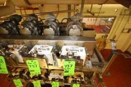 SPX/APV Size R1 Positive Displacement Pumps, S/N 1000002827777 and S/N 10000028277780 with 1-1/2"