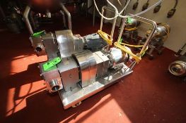 APV Size R6 Portable Positive Displacement Pump, S/N 1000002826920 with 3" x 3" Clamp Type S/S
