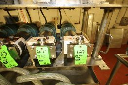 SPX/APV Size R1 Positive Displacement Pumps, S/N 1000002817281 and S/N 1000002817282 with 1-1/2" x