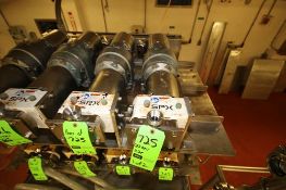 SPX/APV Size R1 Positive Displacement Pumps, S/N 1000002817283 and S/N 1000002811285 with 1-1/2" x