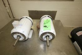 New Baldor - Reliance 5 hp Motors, Frame #184JM, Cat #JMWDM3615T, 1750 and 1725 RPM, 208-230/460