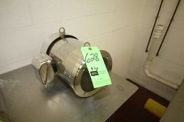 New Sterling 3 hp S/S Clad Motor, Frame #182TC, Model XBO034PCA, 1745 RPM, 208-230/460 V, 3 Phase