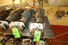 SPX/APV Size R1 Positive Displacement Pumps, S/N 1000002829735 and S/N 1000002836990 with 1-1/2" x