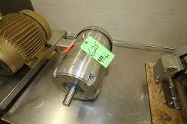 New Baldor 7-1/2 hp S/S Clad Motor, Frame #213TC, Cat #CSSWD3709T, 3525 RPM, 208-230/460 V, 3 Phase