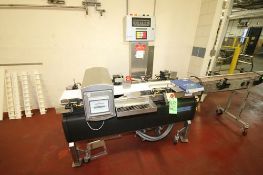 Mettler Toledo MicroMate Hi-Speed Checkweigher, Model MM, S/N S990475-2A with Mounted Safeline Metal
