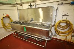 Aprox. 74" L x 21" W x 13" Deep S/S Jet Spray COP Trough with Lid and WCB Centrifugal Pump
