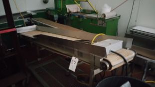 (2) Sections S/S Power Belt Conveyor 8'3"X14" And 12'X10"