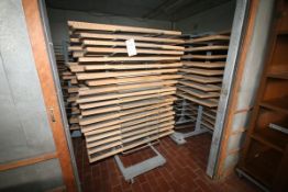 (7) 4'X10" Wood Pasta Drying Racks