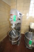 Hobart V1401 Mixer with Beater Attachment And 140 Qt S/S 23'X24" Bowl On Dolly Planetary Gear