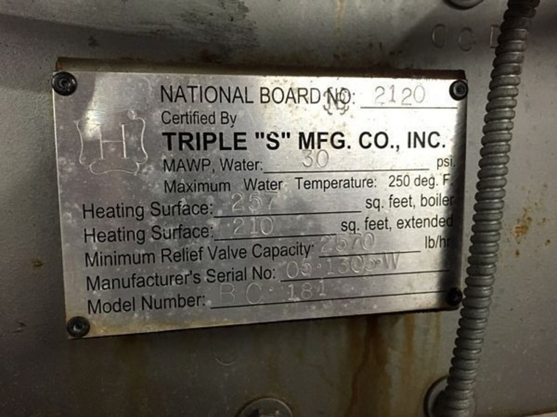 Triple S Boiler BTU 1,800,000 Nat Gas - Image 7 of 7