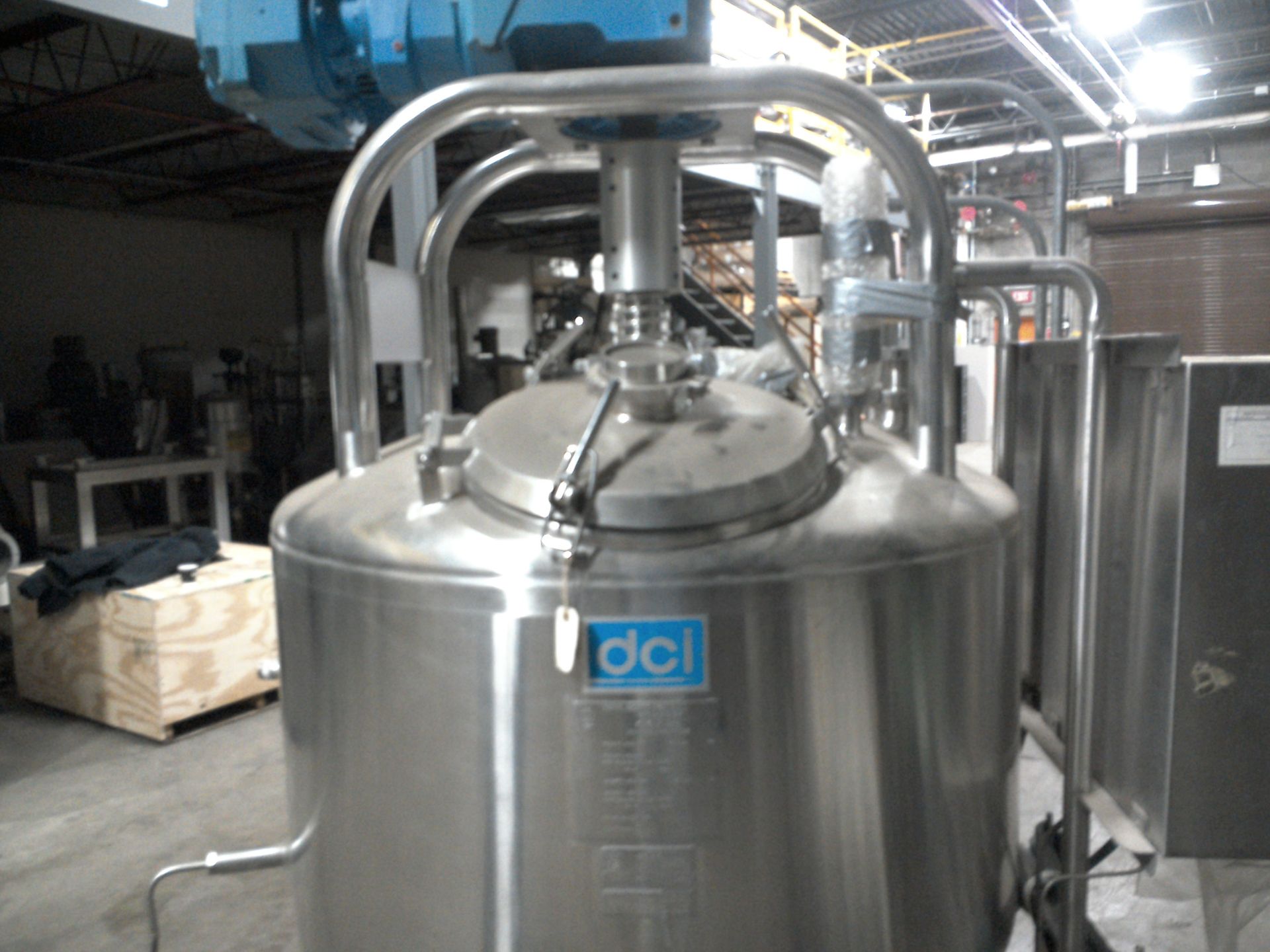 DCI 100 Gallon Dome-Top / Cone-Bottom Procesor, S/N 93-F-46097, Skid Mounted with Chart Recorder and - Image 3 of 11