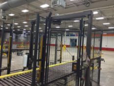 Orion Octopus Pallet Wrapper Flex Series RTA Safety Cage Light Curtain 15’ Full Pallet Conveyor.