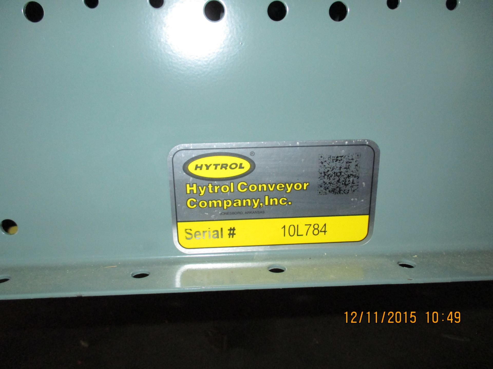 Hytrol Conveyor, S/N 10L784 (Located in Wisconsin)***MDFD*** - Image 7 of 7