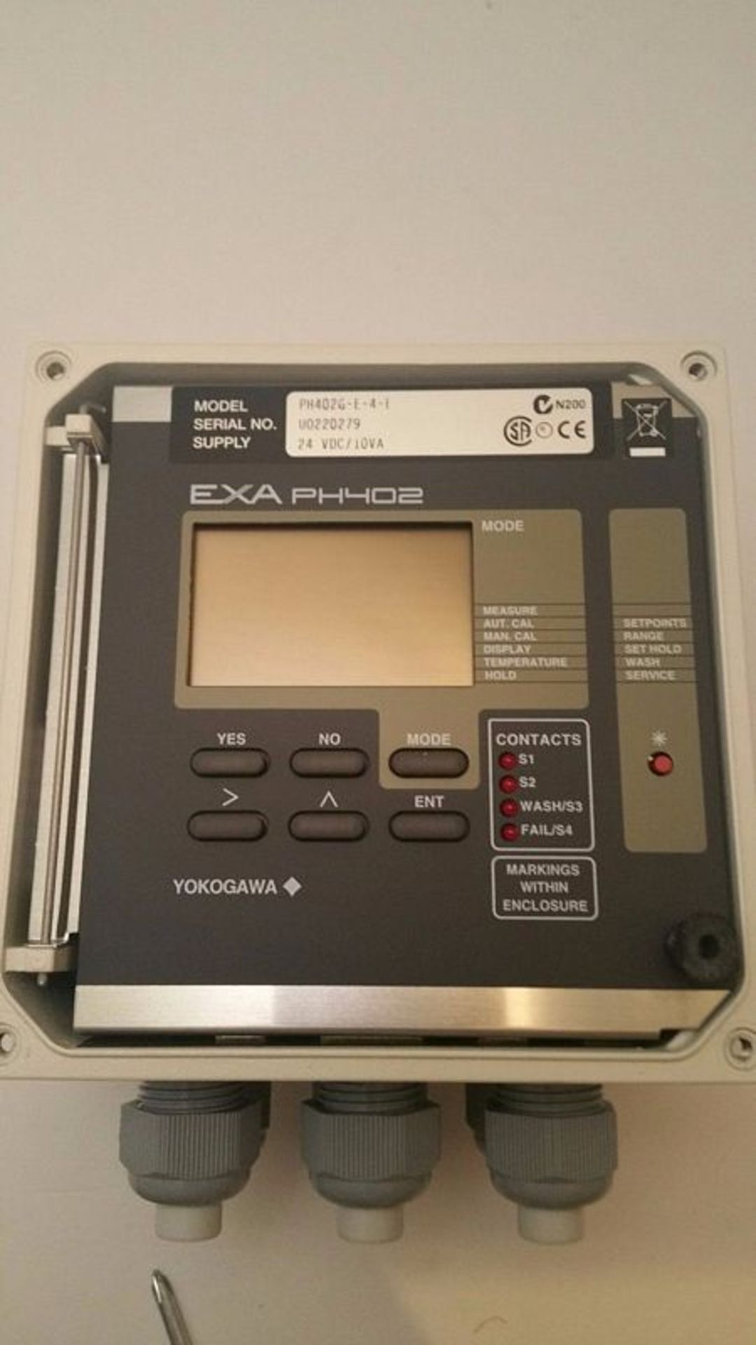 (21) Yokogawa PH Converter Conductivity Analyzer PH402(Located in GA, ***HOLD***) - Image 3 of 3