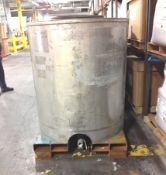 (49) 330 Gallon Stainless steel Tanks/Totes. Built by Custom Metal Craft. Transtore Transportable