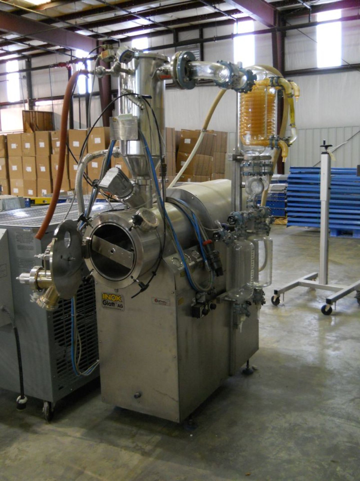 Glatt Inox Granulator - NO RESERVE - M# Inox, slow speed granulating mixer with solvent recovery. As