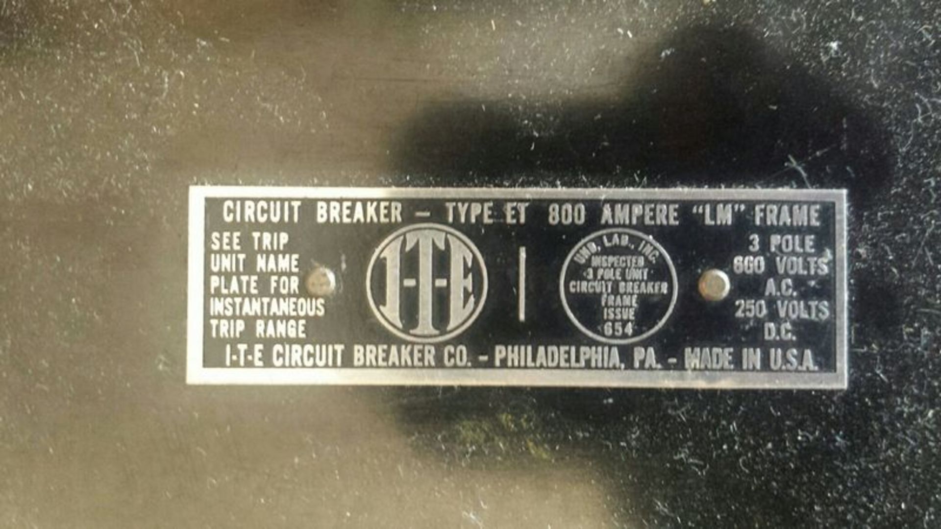 (5)FPE Fusematic Circuit Breakers (2) FPE XM XM633150 (3) FPE XKL(2) I-T-E Type ET 800 Amp “LM” - Image 2 of 3