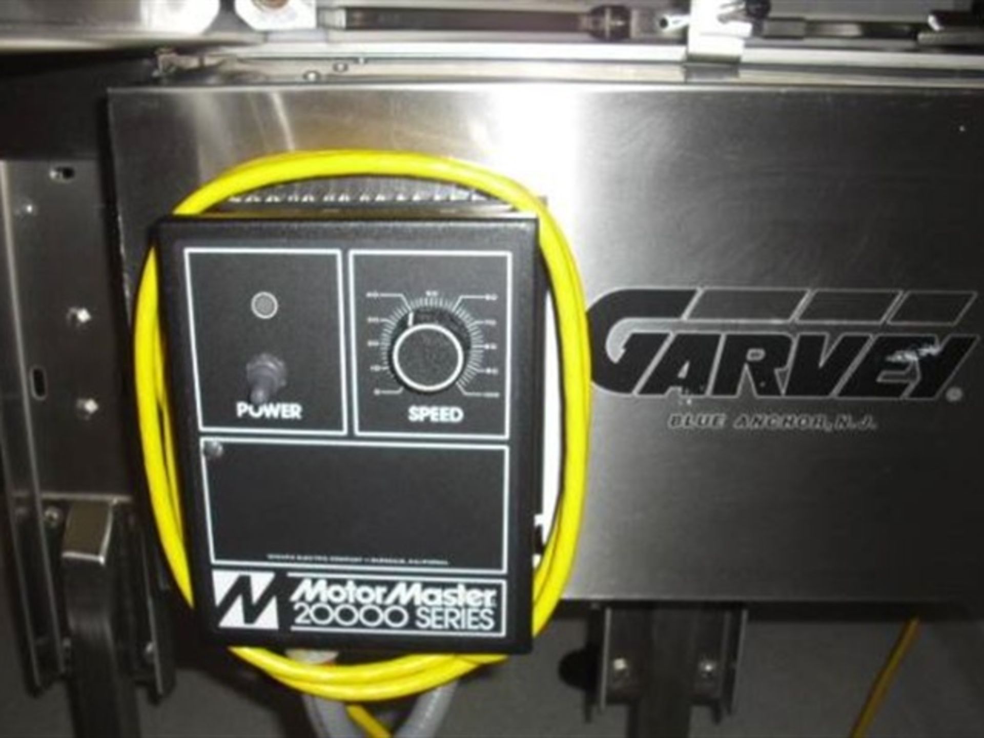 Garvey Conveyor Model: 9700, Serial: 12744, Conveyor length: 24"wide X 36" Long feeds down to 6" - Image 2 of 4