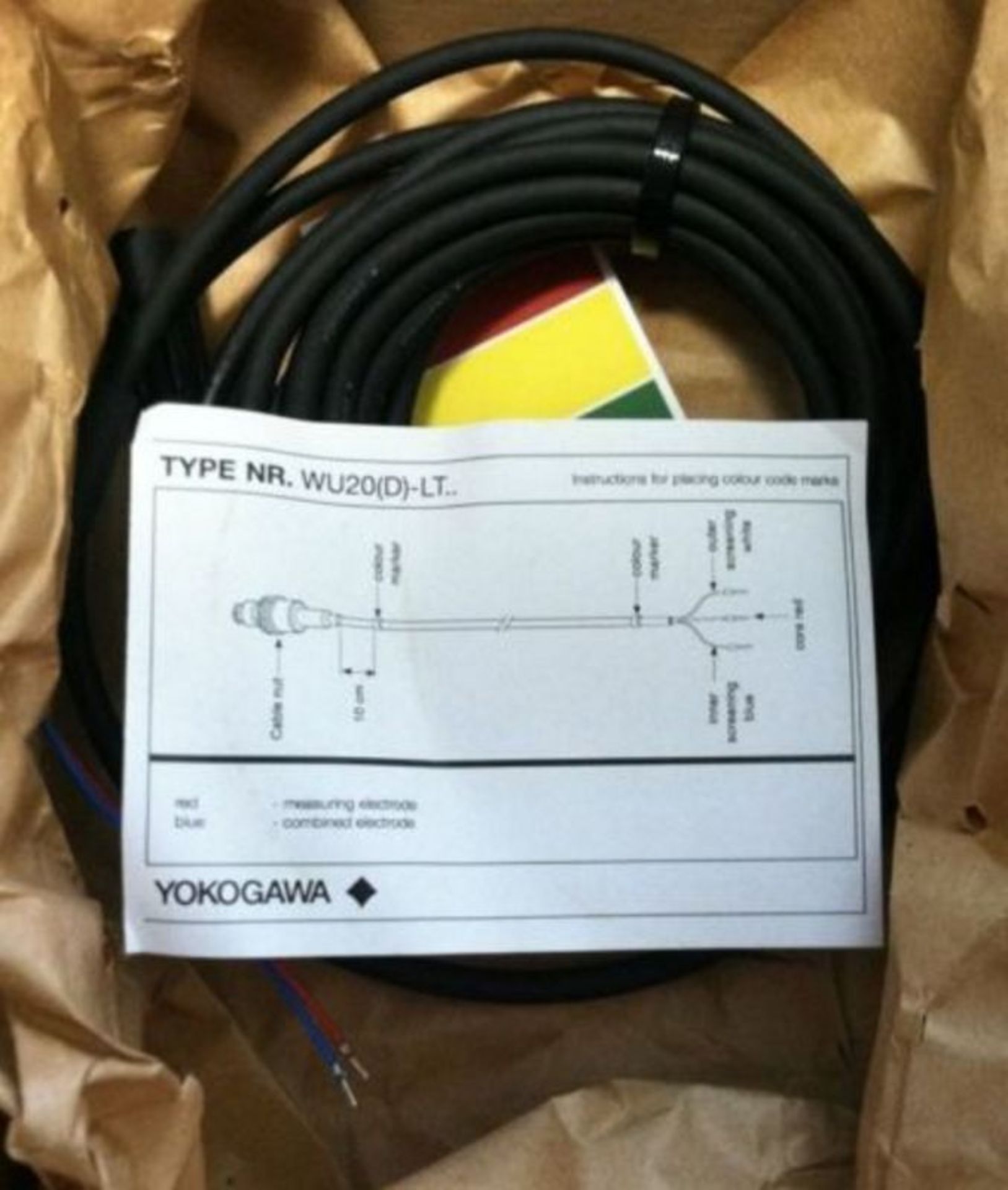 (20) YOKOGAWA WU20D-PC05 Sensor Cable for PH/ORP D type Qty 9YOKOGAWA SC49-EP08 Plug in cond. sensor - Image 3 of 5