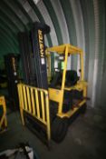 Hyter 3,250 lb. Electric Forklift, M/N E50XM2-23, S/N F108V27369A, 3-Stage Mast, Side Shift, 36 Volt