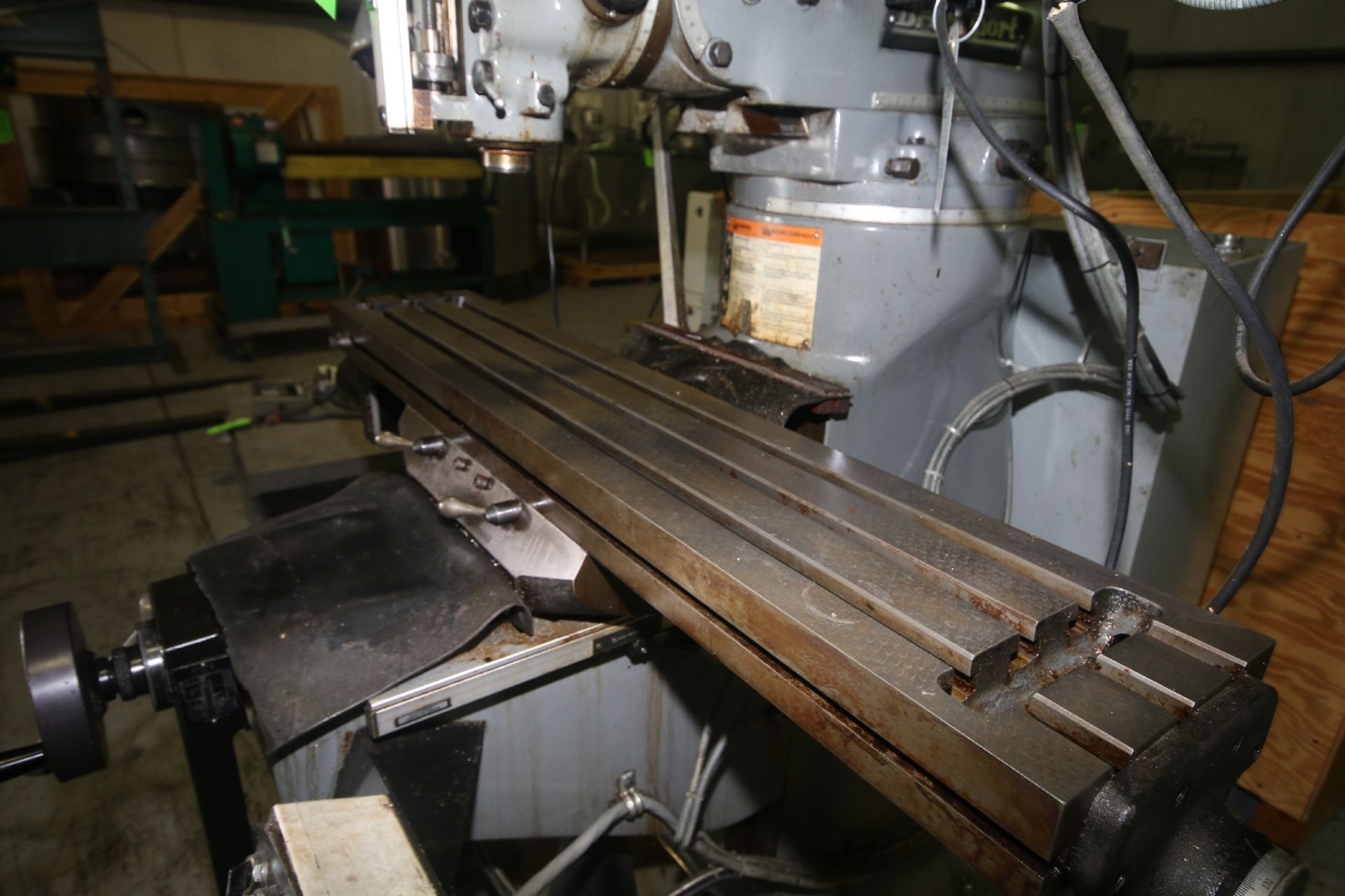 Bridgeport Mill, 48" Wide x 9" Deep Table, E-Z Trax Plus Controller, Head S/N 2J-141719 (KH13) - Image 8 of 10