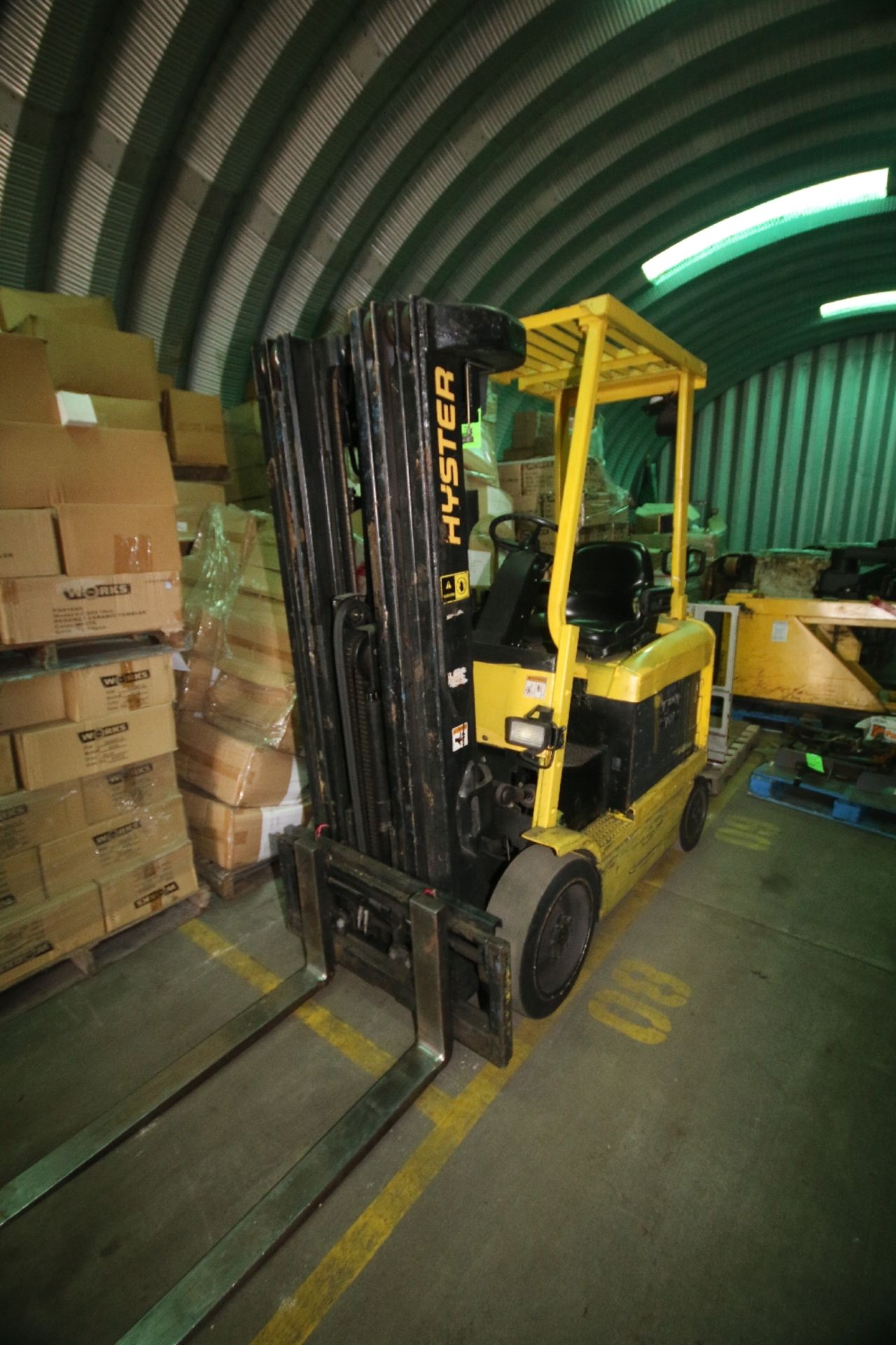 Hyster 3,250 lb. Electric Forklift, M/N E50XM2-23, S/N F108B26209Z, 4-Stage Mast, Side Shift, 36