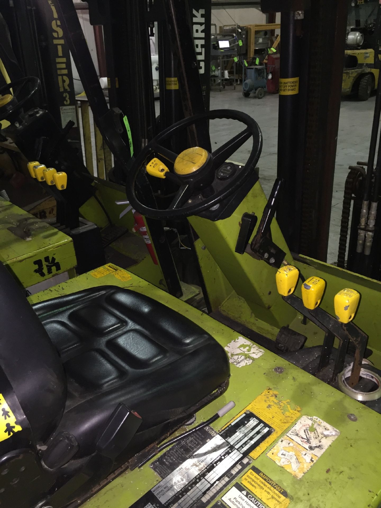 Clark Aprox. 3,500 Electric Forklift, M/N ECS25, S/N E3570474, 3-Stage Mast, 36 Volt Battery, 360 - Image 6 of 8