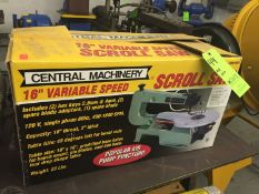 NEW Central Machinery 16" Variable Speed Scroll Saw, 10" x 16" Table Size, 400-1600 SPM