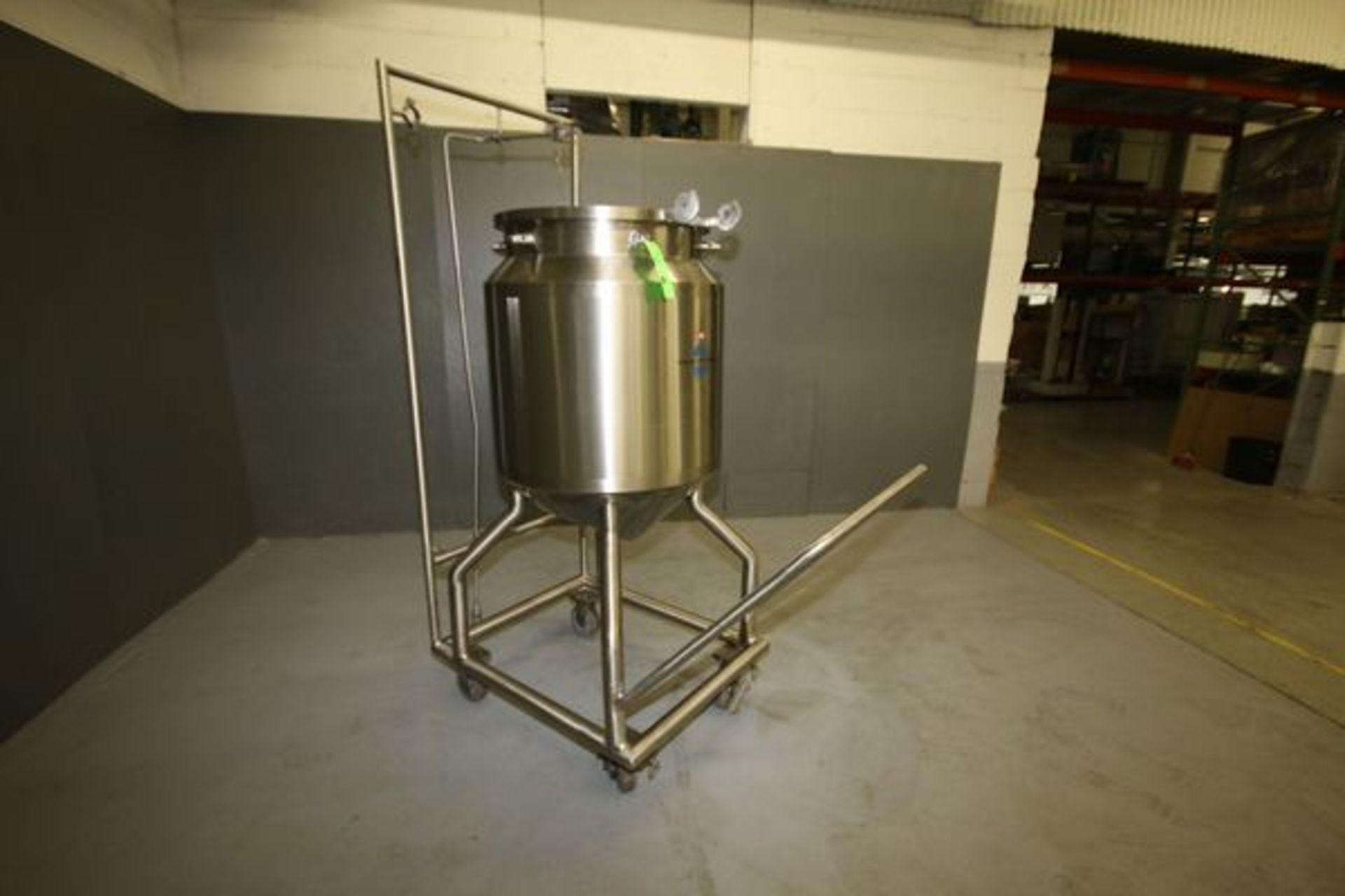 W.H.E. Bio-Systems Aseptic Aprox. 150 Gal. S/S Jacketed Tank, National Board #117, S/N 649100, - Image 3 of 7