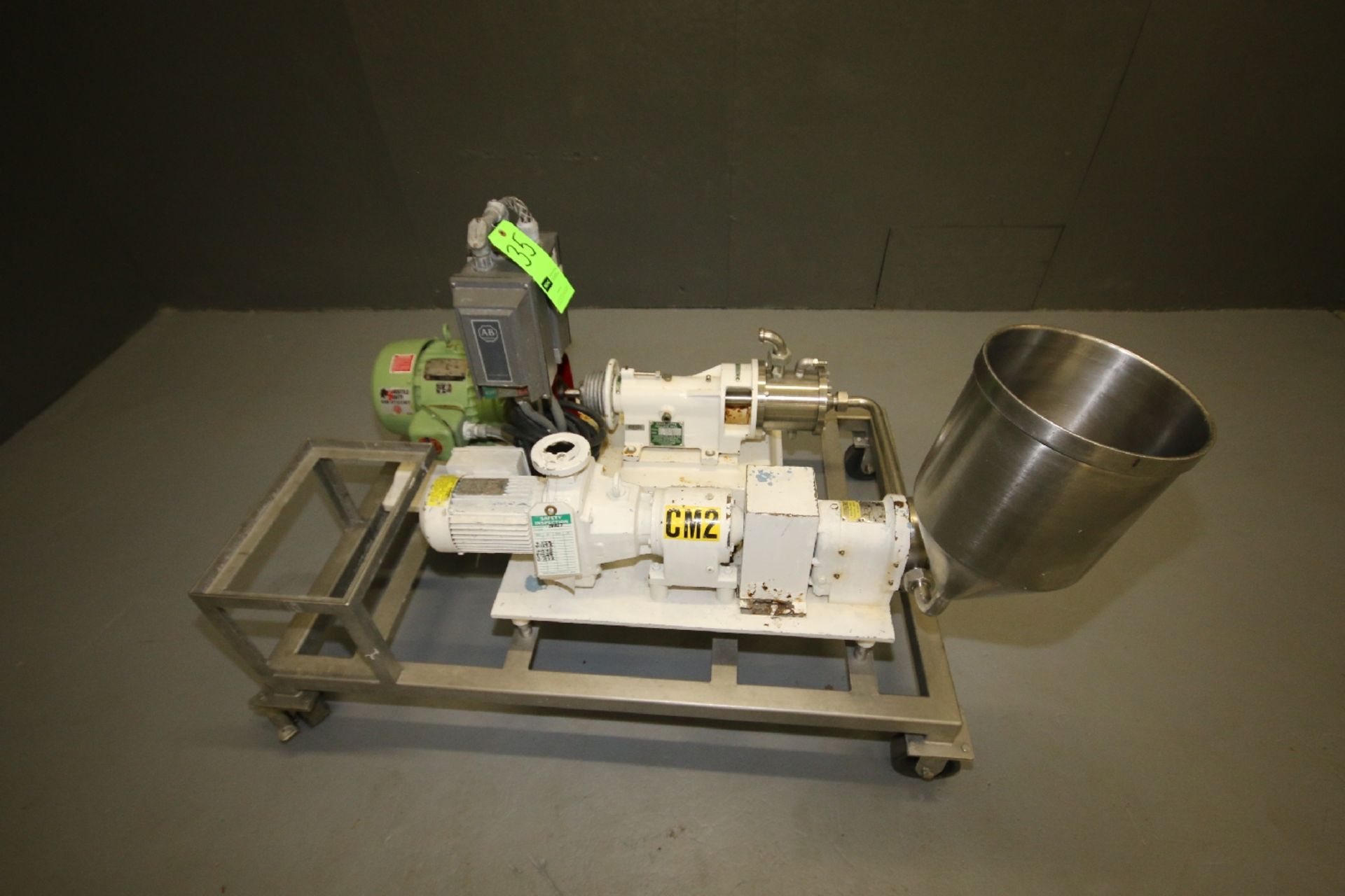 Charlotte S/S Colloid Mill, Model SD2, S/N 3348 with 3 hp Motor and Waukesha Positive Displacement - Image 2 of 7