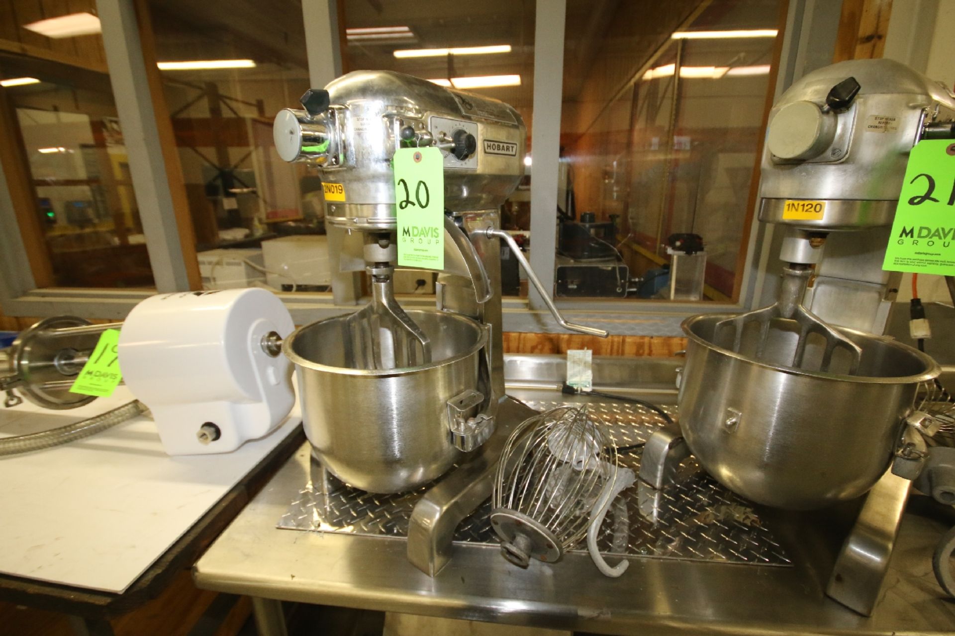 Hobart S/S Table Top Mixer, Model A-200DT, S/N 1-1195-005 with 12" W x 11" Deep S/S Mixing Bowl,
