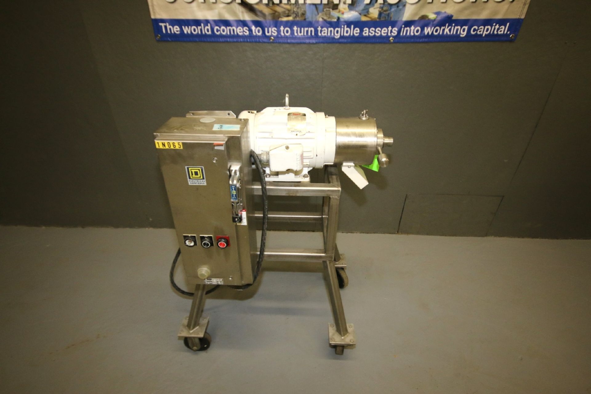 Jayhawk 3 hp Laboratory Colloid Mill with 350 RPM and Square D 30 Amp Safety Switch - Image 4 of 5