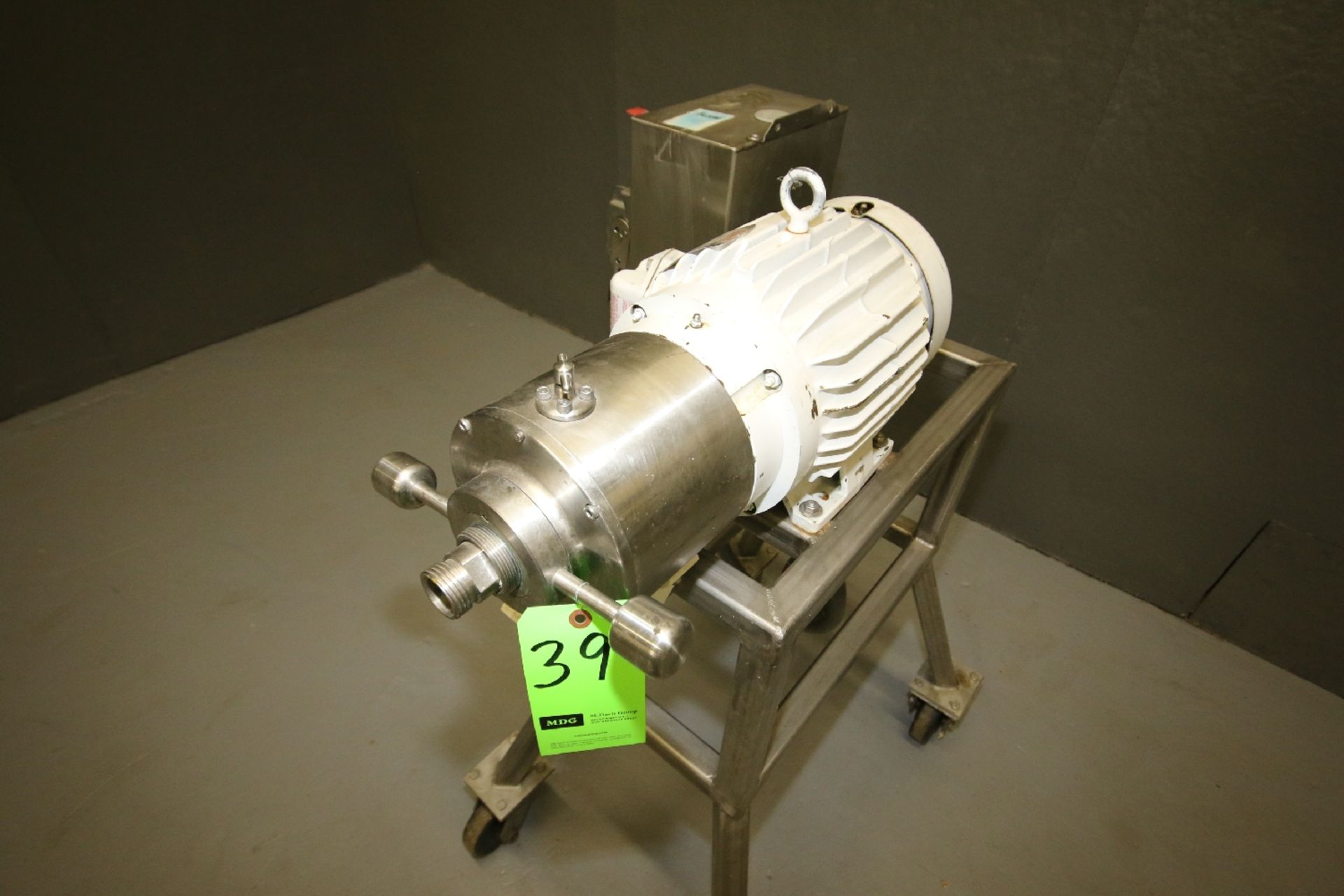 Jayhawk 3 hp Laboratory Colloid Mill with 350 RPM and Square D 30 Amp Safety Switch - Image 3 of 5